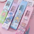 10Pcs/set HB Cartoon Writing Pencil With Rubber Rubbing Drawing Pencil Kids Gift Student School Office Stationery Supplies. 