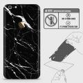 iPhone 6S / 6 Back Skin - Design 6 - Trendy Black Marble Skin Wrap Back Sticker. 