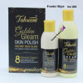 Tahreem Gold Skin Polish 24K Golden Gleam Skin Polish 80gm Powder And 200ml Volume. 
