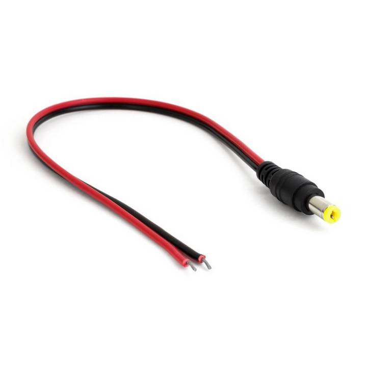 DC Female Power Plug Jack with 20 CM Cable Wire