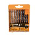 Hoteche 10 Pcs Jigsaw Blade Set T-SHANK TYPE. 