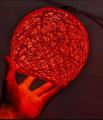 One ball string light indoor decoration yarn globe Multicolor Large Suspension lamp rattan ceiling light Round hanging. 