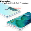 Casinglee for Motorola G60 case Soft Transparent Airbag Full Protection clear Back Cover Moto G60 Phone cases cover For girls and Boys. 
