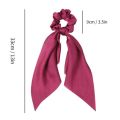 Print Ponytail Elastic Bow Scrunchies Hair Ribbon For Women Elastic Hair Band Girls Hair Ties Hair Accessories. 