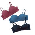 Elegant Single padded Half Cup Wired Pushup Bra With Removable straps. 