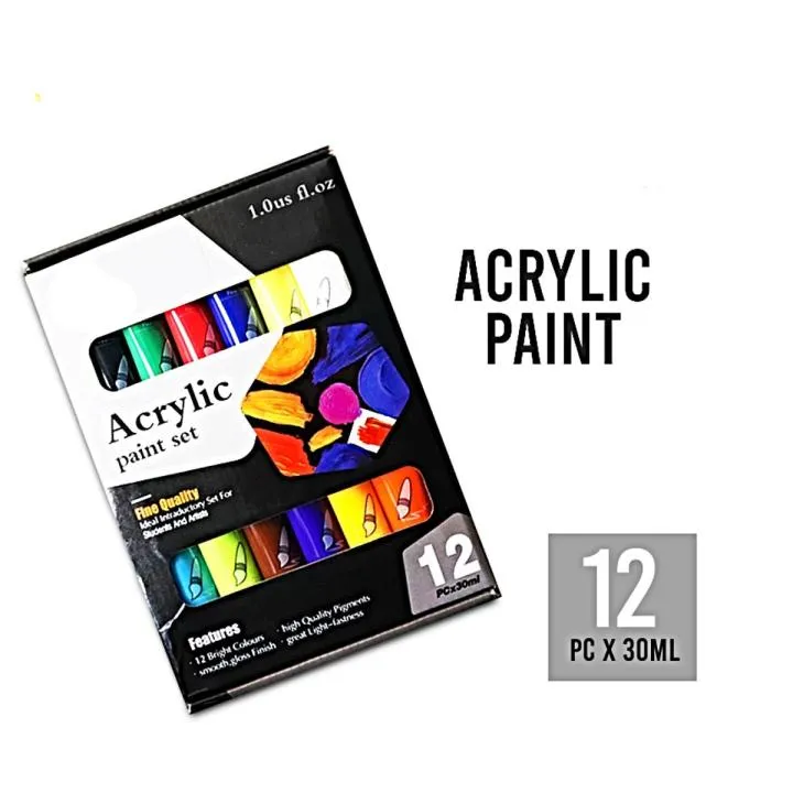 Keep%20Smiling%20B4030%20Acrylic%20Color%20Paint%20Set%2012pcs%20x%2030ML%20in%20each%20tube%20-%20Image%203
