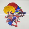 SPIDERMAN SPIRALS PACK OF 6 STREAMERS AND 6 CUTOUTS. 