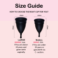 Menstrual Cup Black Color Large & Small Deepsea Life Sciences. 