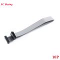 2pcs 2.0MM Pitch FC-6/8/10/12/14/16/20/24/26/30/34/40/50P Pin 20cm AVR Download Cable FC Gray Flat Ribbon Data IDC Connector. 