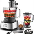 Black+Decker 600W 1.5L 4in1 Food Processor, Blender Jar And Grinder Chopper Shredder Plus 31 Extra Functions, For Easy Meal Preparations FX1050-B5 2 Years Warranty. 