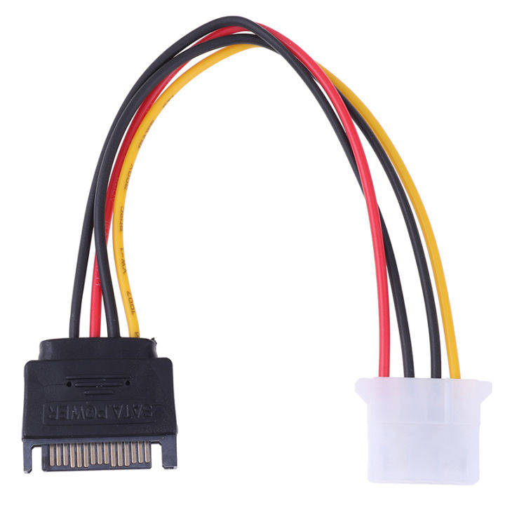 SATA TO IDE Power Cable 15 Pin SATA Male to Molex IDE 4 Pin Female Cable Adapter