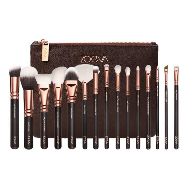 Miss Rose Zoeva 15 PCS Make up Brushes Set with Bag.