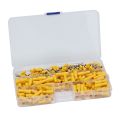200 Pcs 4-6mm2 Wire Connector Ring Crimp Terminal Yellow 12-10AWG. 