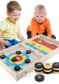 Table Desktop Battle 2 in 1 Ice Hockey Game, Funny Classic Battle Board Games. 