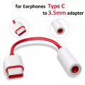 original oneplus 6T 7 Pro usb Type C To 3.5mm Earphone Jack Adapter Aux Audio For oneplus 6t7/7T Pro 8/8pro usb-c music converter cable. 