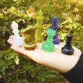 Chess Board Resin Mold Set, 1 Pcs Large Checker Board Epoxy Casting Mold with 6 Pcs 3D Chess Pieces Silicone Molds. 