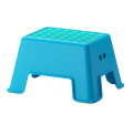 IKEA step stool in blue/white. 