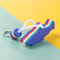 Multi-shape Rowing Inflatable Boats Boating Sea Water Floating Keychain Key Pendant Pool Parts Sailing Fishing Keyring. 