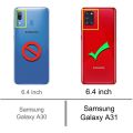 Samsung A31 Transparent Bumper Back Cover. 