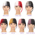 Thick Hair Bangs Straight Neat Fringes Clip In Hair Extensions Synthetic Thin Air Bangs Heat Resistant Fiber Blunt Bangs. 
