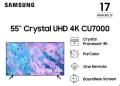 Samsung 55 Inches Crystal UHD 4K Smart LED TV 55CU7000. 