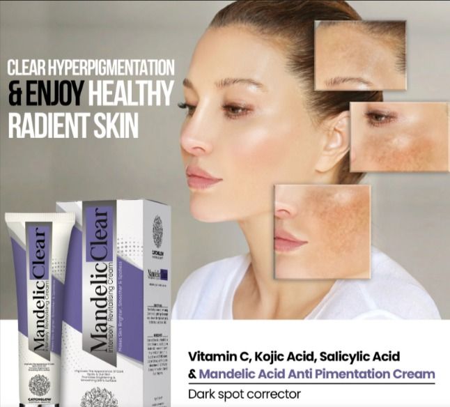 Mandalic Brightening Cream – Even Skin Tone, Fade Dark Spots, Gentle AHA Glow