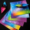 Square DIY Sakura Paper-cut Double Sides Creativity Exercise Art Material Origami Paper Folding Paper Craft paper. 