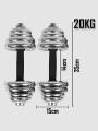 York Chrome Dumbbell Set 15 kg & 20kg For Workout. 