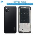 Oppo A16e Housing Middle Frame With Side Button and Camera Lens Complete Body Casing Replacement For A16e - Black. 