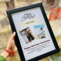 Customized Birthday Frame For Gift,  with unbreakable Glass 8x12. 
