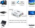 Hdmi To AV Adapter MINI BOX 1080P,HDMI to RCA,HDMI to AV Converter,1080P HDMI to Composite Analog Audio Video Adapter Box  ,with USB Charge Cable Supports PAL/NTSC. 