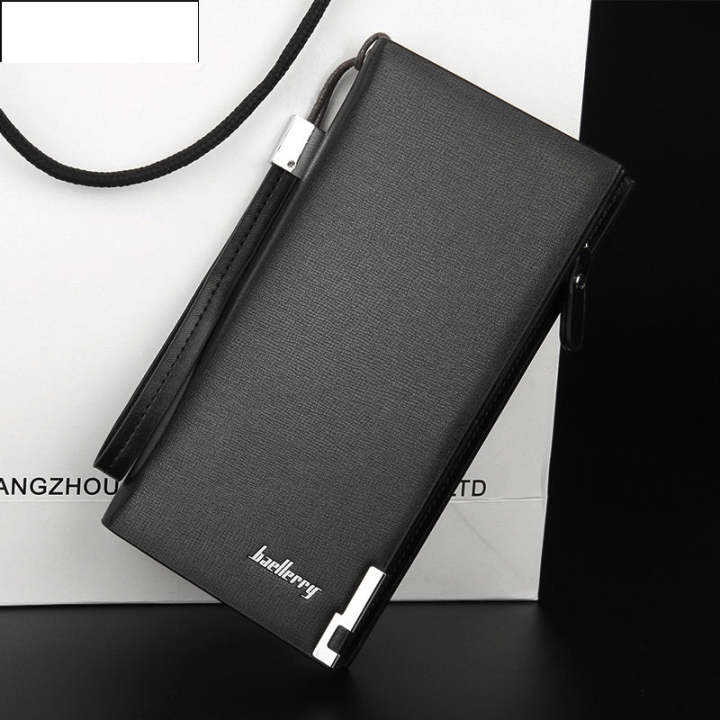 Baellerry Long Wallet For Women Slim Money Mobile Men Leather Wallet Card Holders
