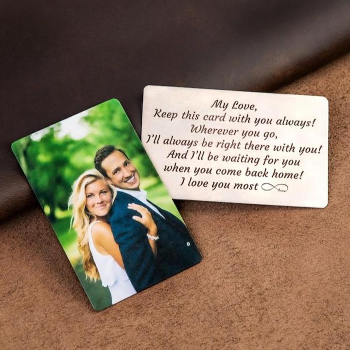 Personalized Wallet Photo Card for Your Loved Ones, Boyfriend, Friends, Family Wallet Insert Custom Made, Photo Print on Wallet Card