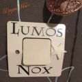 3 Pcs/Set Lumos Nox Light Switch Sticker , Creative Switch Sticker Vinyl Potter Decals. 