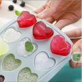 Set of 3, Ice Cube Tray Plastic Ice Tray Sakura Star Heart Shape. 