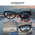 MATEYOYO Women’s Foldable Sunglasses Retro Cat’s Eye Sunglasses Narrow Frame Fashion Summer Sunglasses UV400 Protection Polarized Sunglasses Eyes Protection Eyewear Sun Glasses For Women. 