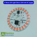 Pack of 3 LED Lights Red,Green,Blue 12 Watt Direct 220 Volt AC Supply, No need Driver. 