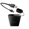 Zero® Voltix V-100 Power Bank 10000mAh 22.5W Fast Charging PowerBank | QC 3.0 Powerbank | USB-C Input/Output Powerbank  | Built-in Cable Powerbank | Aluminum Body Powerbank | Portable Powerbank  | Fast Charge Power Bank for Android & IOS. 