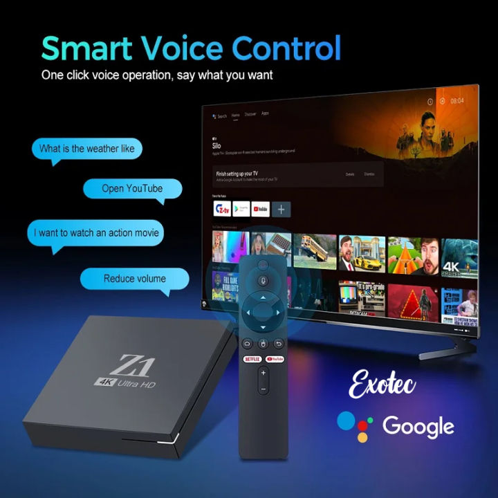 Original%20Z1%20Android%20Tv%20Box%205g%20-%202Gb%2016Gb%20Wifi%204k%20Allwinner%20Support%20Voice%20Remote%20Control%20-%20Image%204