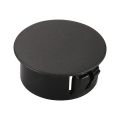 25pcs Lightweight Plastic Hole Plugs 25mm/0.98inch 22.2mm/0.87inch Pipe Insert End Caps Hardwood Black Panel Hole. 