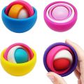 Funny Infinite Flip 3D Ball Gyroscope Fidget Toys for Kids Teens Boys Girls Adult ADHD Autism Relieve Stress Finger Gyro Spinner. 