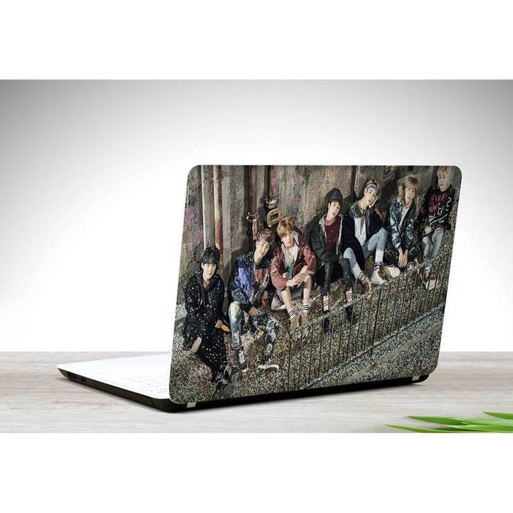 BTS Bangtan Boys Street Laptop Skin Vinyl Stickers Decal,12 13 14 15 15.6 inches Notebook Laptop Skin Sticker for all Laptops