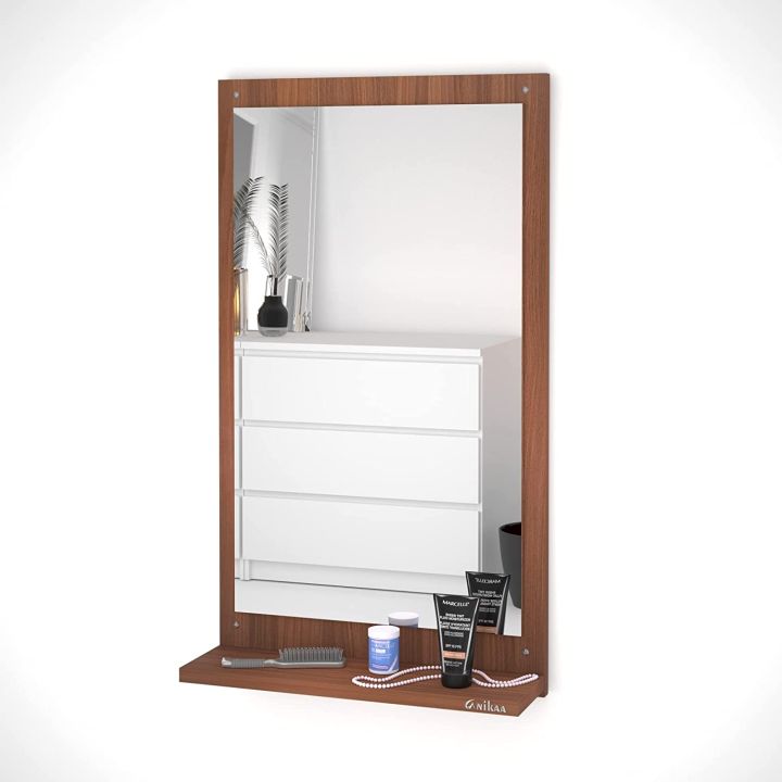 PAKWOOD%20Ravishing%20Square%20Wall%20Hanging%20Dressing%20Mirrors%20with%20Shelf%20-%20Image%204