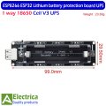 ESP32 ESP32S 18650 battery charge v3 5V UPS 18650 Battery for Arduino Wemos Raspberry Pi NodeMcu Battery Charge Board by Electrica. 