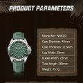 NAVIFORCE Luxury Brand Analog Quartz & Date Leather Straps Waterproof Wrist Watch For Men With Brand Box-NF8023. 