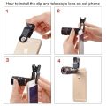 APEXEL 8X mobile phone lens zoom  HD non dark angle lens. 