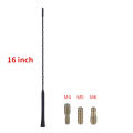 9/11/16 Inch Universal Roof Mount Mast Whip Antenna Enhanced Signal Stereo Radio Screws FM AM Aerial Amplified Car Accessories. 