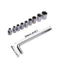 PRIDE TOOLS 10pcs L Type Spanner Box Socket Set Box Set Spanner Set Wrench Set Tools Set. 