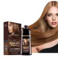 Mokeru 500ml Natural Argan Oil Extract Permanent Hair Dye Color Shampoo For Women and Men Hair Color Dye. 