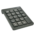 Mini Black USB Wired Numeric Keypad 19 Keys External Digital Number Pad Numpad Keyboard Keypad for Laptop PC Computer - Wired USB Numeric Keyboard - Wired Numeric keyboard | Smart Keyboard | keyboard |. 